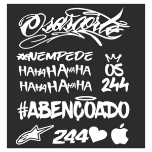 Adesivo Osascorte Cap Mais 12 Ha Coringa Risada