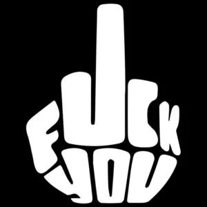 Adesivo Fuck You Em Vinil Premium