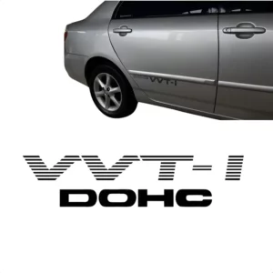 Par Adesivo Lateral Corolla Vvt-i Dohc Preto
