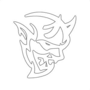 2 Adesivos Demon Demonio 11x11 Cm Para Carro Moto Capacete