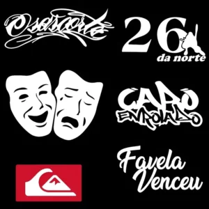 Kit 6 Adesivos Cabo Enrolado 26 Da Norte Grau Osascorte Moto