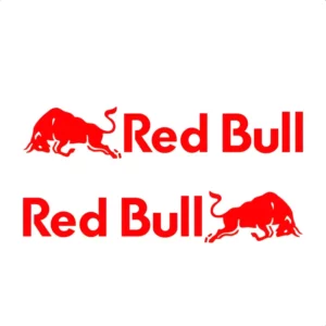 Adesivo Red Bull Par Para Capacete Lado Esquerdo E Direito