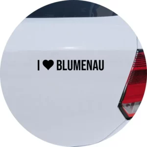 Adesivo De Carro Eu Amo Blumenau - I Love Blumenau
