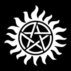 2 Adesivo Supernatural 11 X 10,5 Carro Moto Decoração
