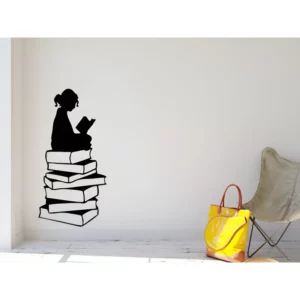 Adesivo Decorativo Cantinho Da Leitura Cor Preto