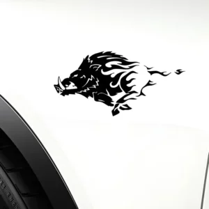 Conjunto De Adesivos P/ Carro - Javali Feroz Turbo Arte