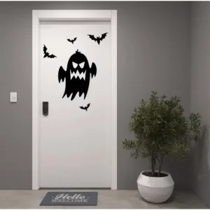 Adesivo Parede Porta Foscauto Halloween Fantasmas Boo Removível