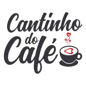 Adesivo Cantinho Do Café Xicara Coração Decorativo De Par