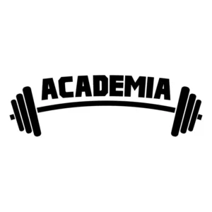 Adesivo Decorativo Parede Preto Logo Academia Fitness Kanto Vinil