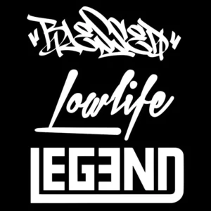 3 Adesivos Automotivos Blessed Low Life Legend Vinil Premium