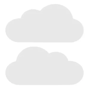 Adesivo De Parede Quarto Nuvens Infantil Kit 2 Nuvens Grande Cor Cinza