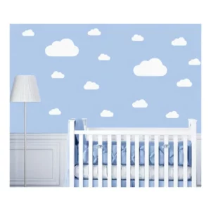 Adesivo Nuvens Brancas Infantil Imprimax Kit 24 Parede Quarto