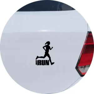 Adesivo Carro Moto Vidro Corrida Feminina Mulher Corredora