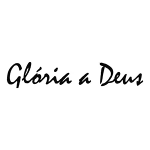 Adesivo Glória A Deus Para-brisa Grande Caminhão 60x12cm