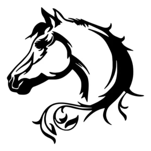Adesivo De Cavalo Para Carro Moto Vidro
