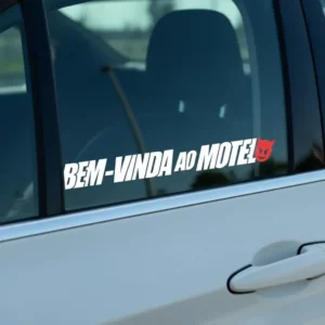 Adesivo Bem Vinda Ao Motel - 30x3cm Para Carros
