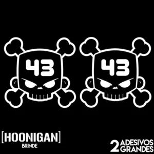 2 Caveiras Hoonigan Em Vinil Premium + Brinde