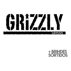 Adesivo Grizzly Skate 30 X 17 Cm Premium + Brindes