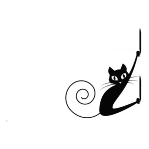 Adesivo Gato Arranhando Carro Moto Not 17 X 14 Cm