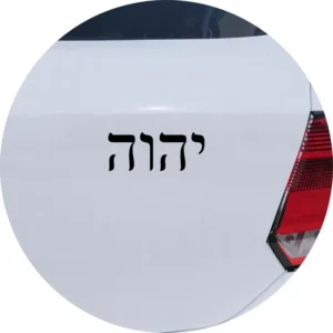 Adesivo Carro Moto Vidro Deus Em Hebraico Tetragrama Yhwh
