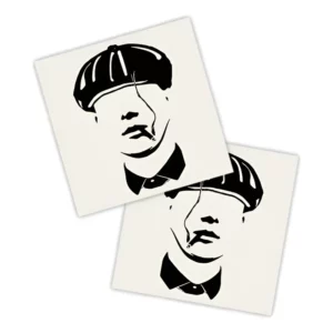 Kit 2 Lados Adesivo Carro Preto | Peaky Blinders Art