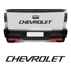 Faixa Para Chevrolet S10 1995 1996 1997 1998 1999 2000 Tampa Traseira Adesivo Preto Sportinox
