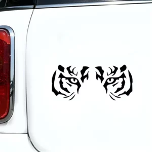 Conjunto De Adesivos P/ Carro - Olhar De Tigre Arte