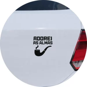 Adesivo De Carro Preto Veio Velho Adorei As Almas