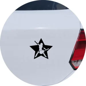 Adesivo Carro Moto Vidro Rock Star - Música Rock N Roll