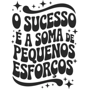 Adesivo Frase De Parede Sucesso Motivação
