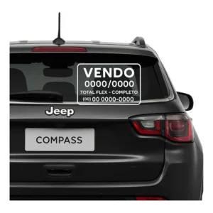 Adesivo Para Carro Vende-se - Adesivo Recortado 2 Unidades