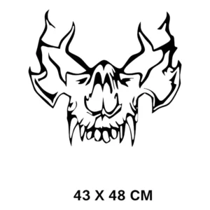 Adesivo Tuning Carro Estilo -craneo De Vampiro