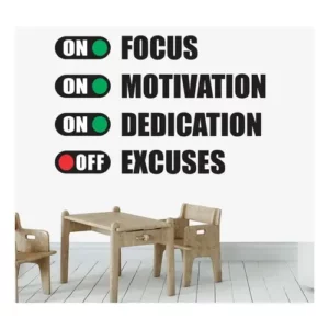 Adesivo Decorativo Parede Colakoala Escola de Inglês Focus Branco