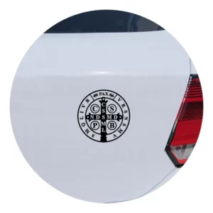 Adesivo De Carro Medalha Medalhão De São Bento