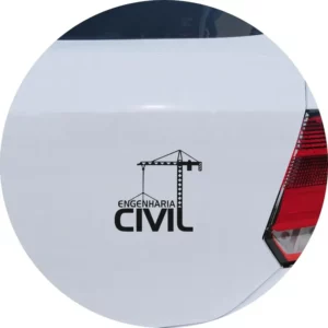 Adesivo Carro Moto Vidro Profissão Engenharia Civil