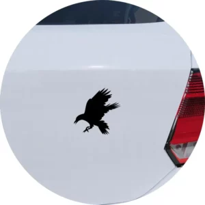 Adesivo De Carro Corvo Voando
