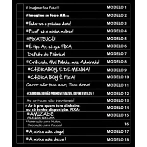 Adesivo Frases Carro - Kit Com 3 Frases