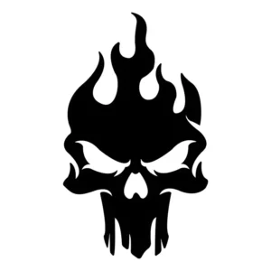 2 Adesivo Caveira Skull 15 X 10 Carro Moto Decoração