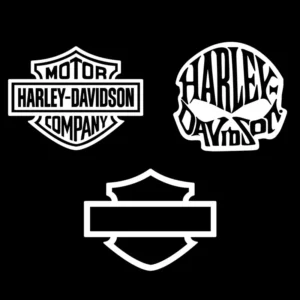 3 Adesivos Harley Davidson Caveira Premium