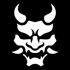 Adesivos Hannya Em Vinil Premium 2 Unidades 14,5 X 11 Drift