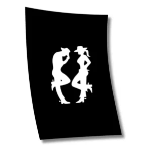 Adesivo Casal Cowboy Cowgirl Carro Caminhonete