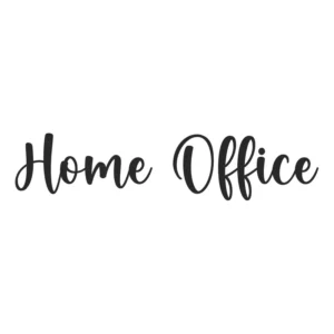 Adesivo Foscauto Frase Home Office Preto Fosco 45x10cm PVC Autocolante