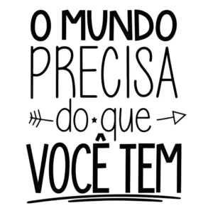 Adesivo Decorativo Parede e Geladeira Frase Foscauto Preto Fosco 47x60cm