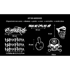 Adesivo Osascorte Yamaha - Kit Com 5 Adesivos