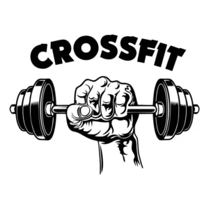 Adesivo Parede Academia Crossfit Barra - 95cm X 70cm Cor Preto Fosco
