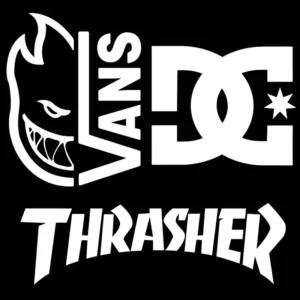 3 Adesivos Skate Spitfire Vans Dc Thrasher Premium