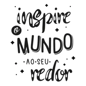 Adesivo Decorativo Frase Preto Fosco Foscauto para Parede e Geladeira