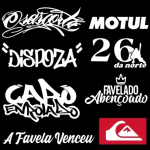 Kit 8 Adesivos Cabo Enrolado 26 Da Norte Grau Osascorte Moto