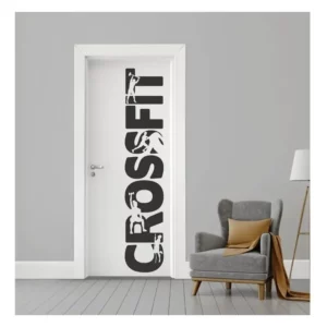 Adesivo Preto Foscauto Para Porta/Parede Academia Crossfit 2m x 38cm