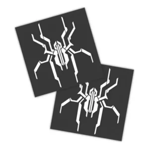 Adesivos P/ Carro 2 Unidaes Branco Aranha Geométrica